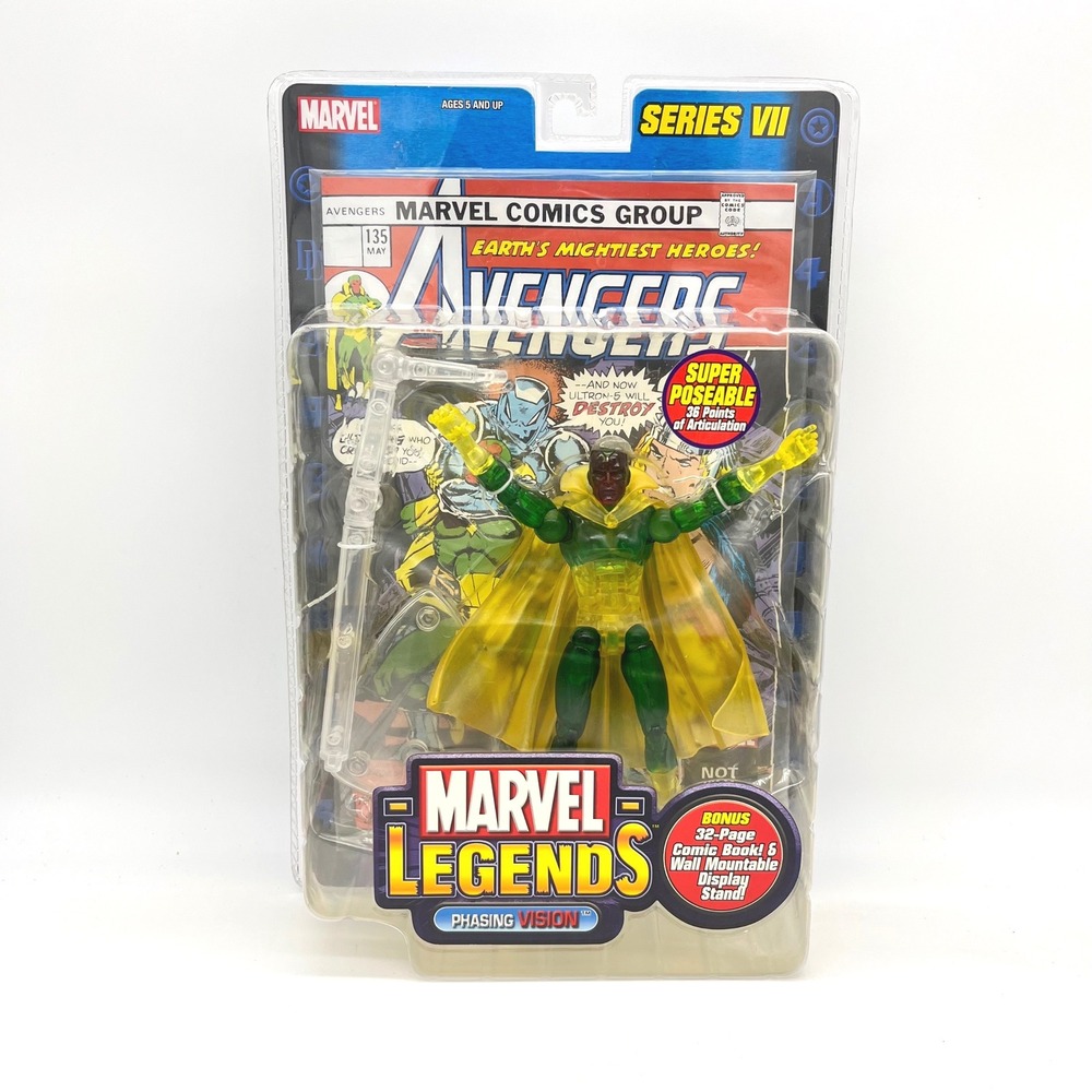 Marvel Legends Series VII Phasing Vision Action Figure Toy Biz Avengers 2004 NEW
